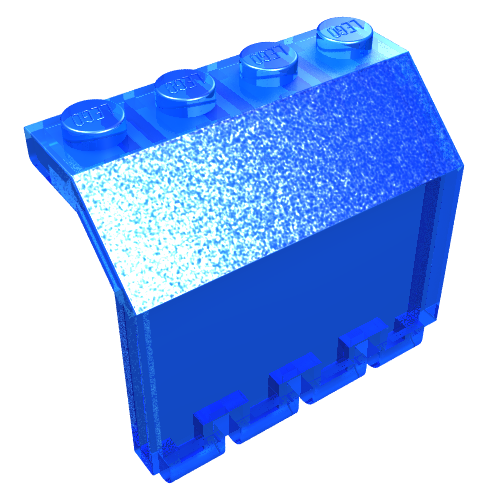 Hinge Panel 2 x 4 x 3 1/3 (Trans-Dark Blue)