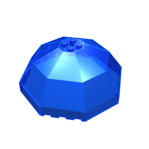 Windscreen 10 x 10 x 4 Octagonal Canopy (Trans-Dark Blue)