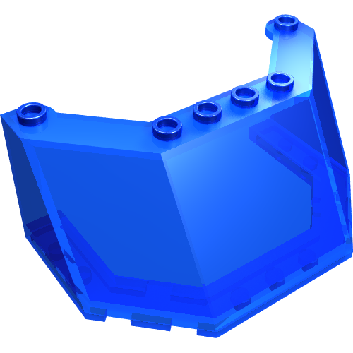 Windscreen 5 x 8 x 3 (Trans-Dark Blue)