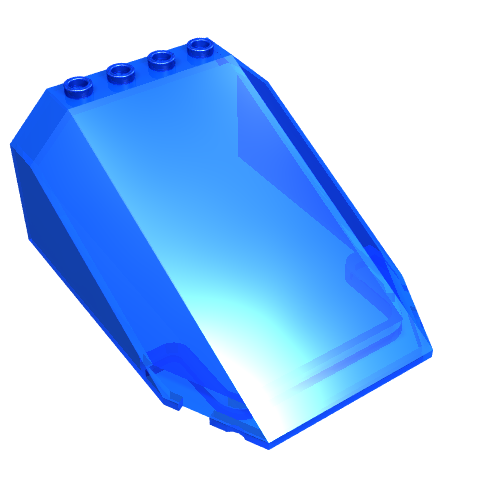 Windscreen 8 x 6 x 3 Wedge (Trans-Dark Blue)