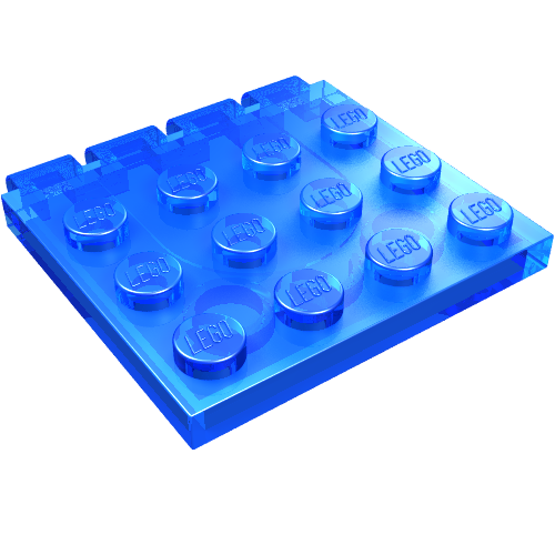 Hinge Vehicle Roof 4 x 4 (Trans-Dark Blue)