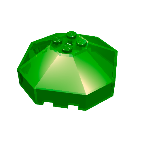 Windscreen 6 x 6 Octagonal Canopy with Axle hole (Trans-Green)