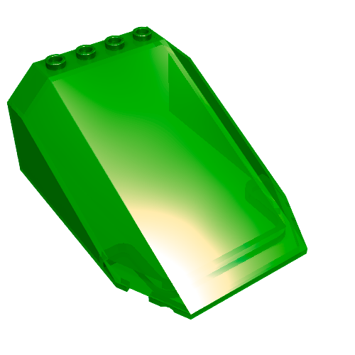 Windscreen 8 x 6 x 3 Wedge (Trans-Green)