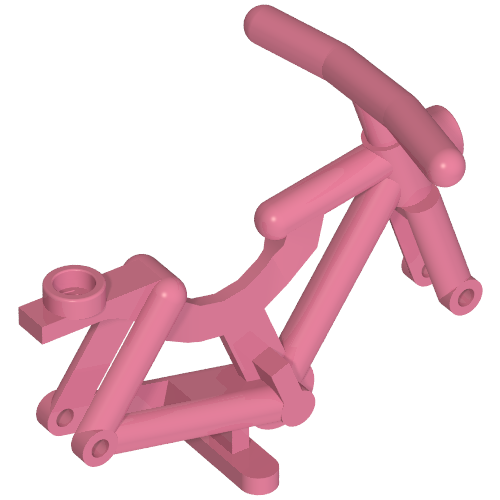 Bicycle Frame [Solid Stud] (Medium Dark Pink)