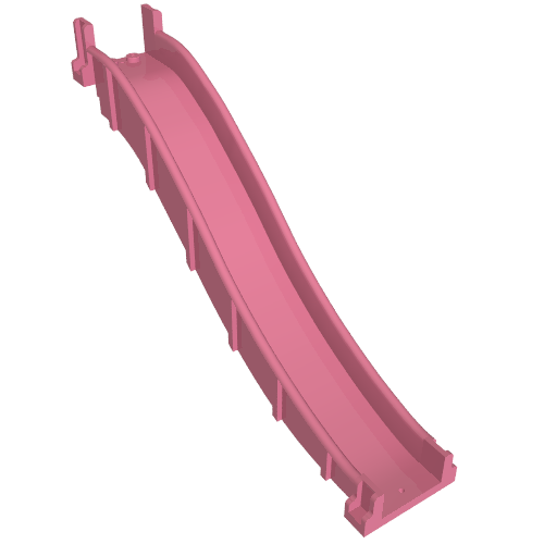 Fabuland, Slide (Medium Dark Pink)