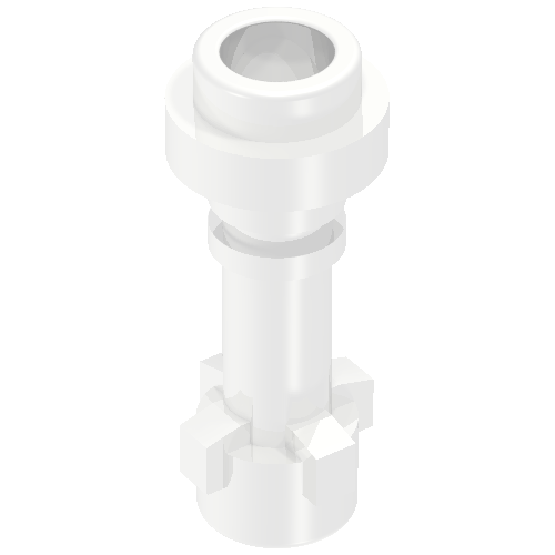 Weapon Lightsaber Hilt with Bottom Ring (Chrome Silver)