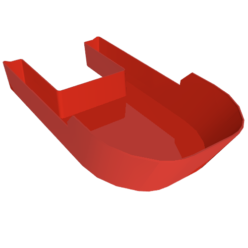 Boat Hull 20 x 40 x 7 (Red)