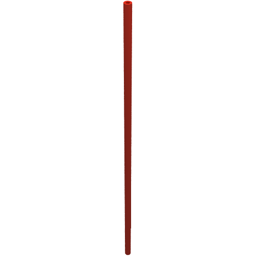 Hose Rigid 3mm D. 19L / 15.2cm (Red)