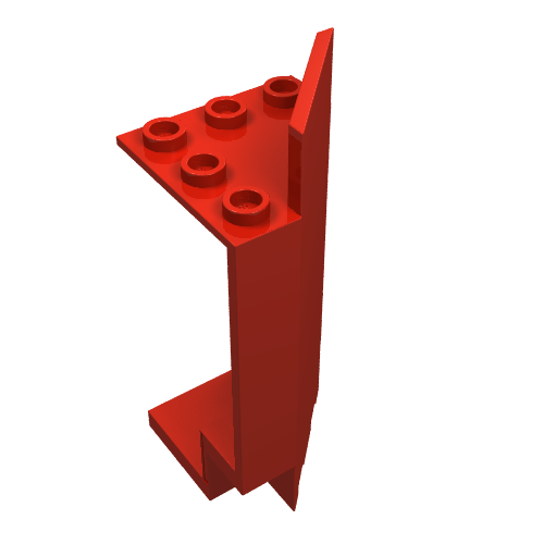 Panel 3 x 3 x 6 Corner Wall (Red)