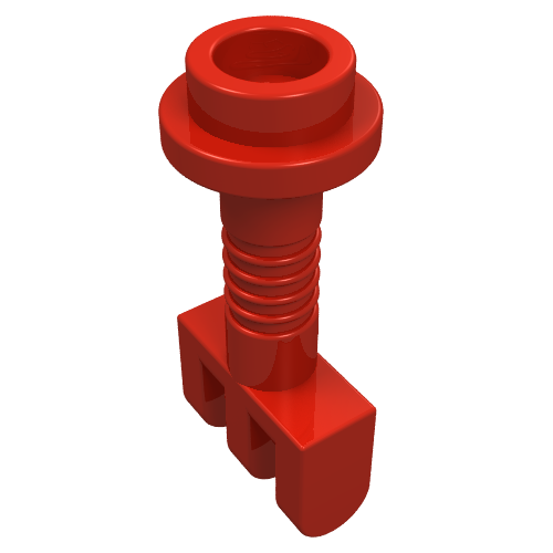 Hinge Bar with 3 Fingers and End Stud (Control Lever) (Red)