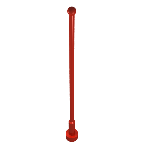 Antenna 8H Whip (Red)