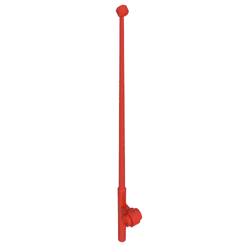 Equipment Fishing Rod 12L, Horizontal Line Hole (Red)