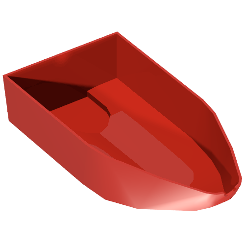 Boat Hull 8 x 16 x 3 (Red)