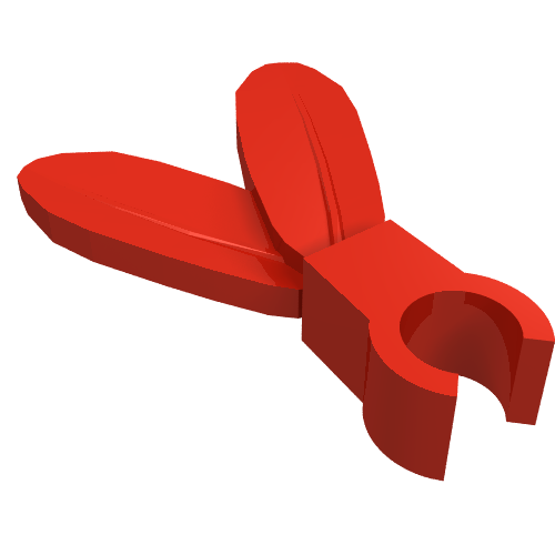Plume / Feathers with Clip (Red)
