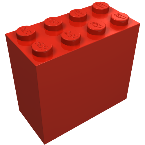 Brick 2 x 4 x 3 (Red)