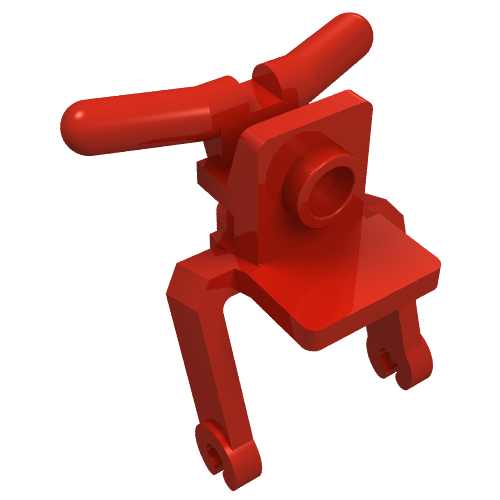 Tricycle Body Front Fork / Handlebars (Red)