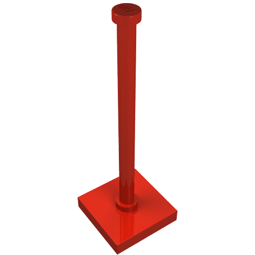 Tile Special 2 x 2 with Bar and Stud (Red)
