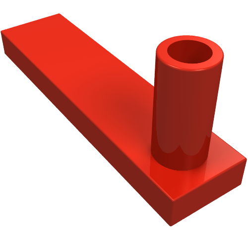 Fence Gate 1 x 4 x 2 Base (Red)