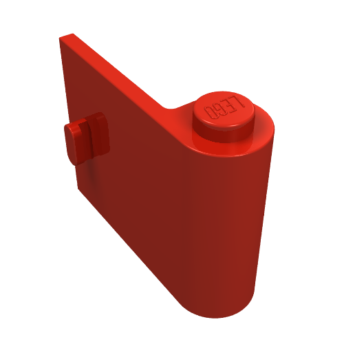 Door 1 x 3 x 2 Right (Red)