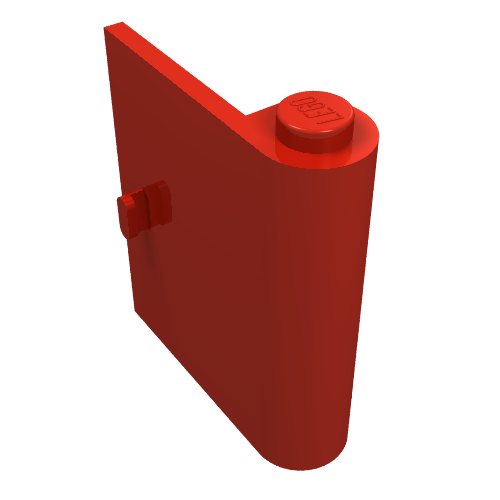 Door 1 x 3 x 3 Right (Red)