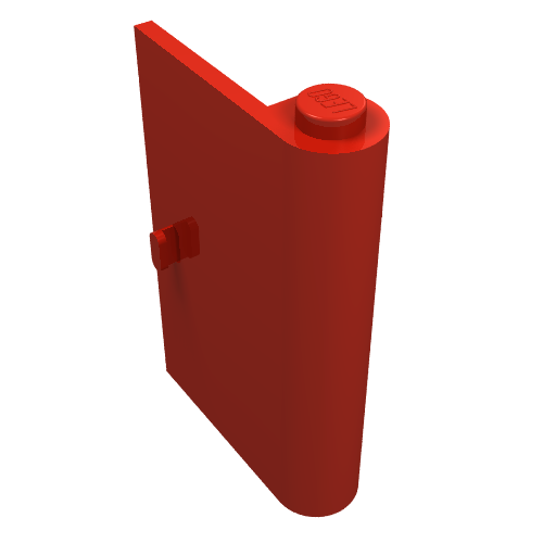 Door 1 x 3 x 4 Right (Red)