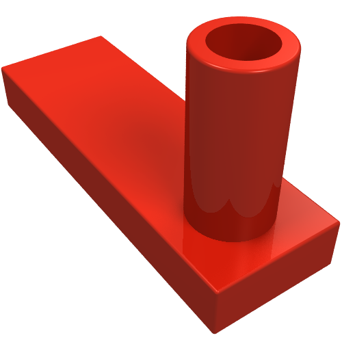 Fence Gate 1 x 3 x 2 Base (Red)