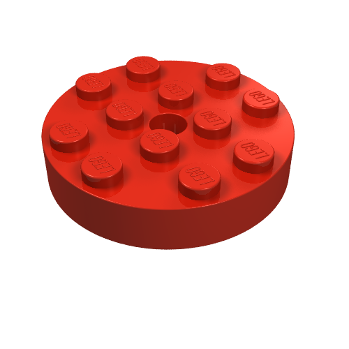 Turntable 4 x 4 Top (Red)