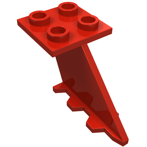 Tail 4 x 2 x 2 (Red)