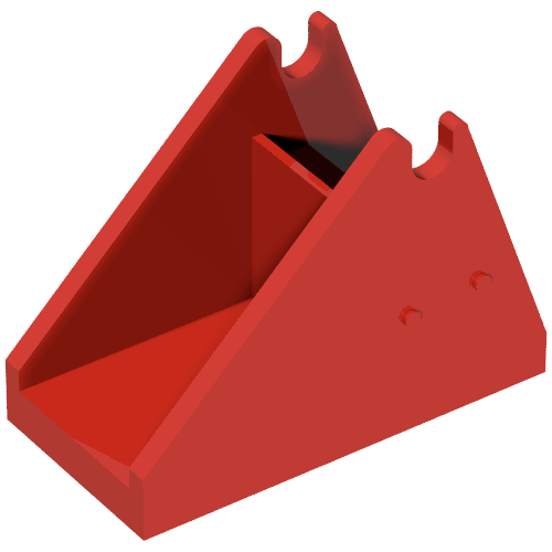 Fabuland Fire Ladder Holder 2 x 4 x 2 1/2 (Red)