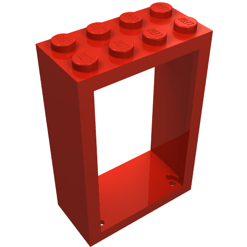 Door Frame 2 x 4 x 5 (Red)