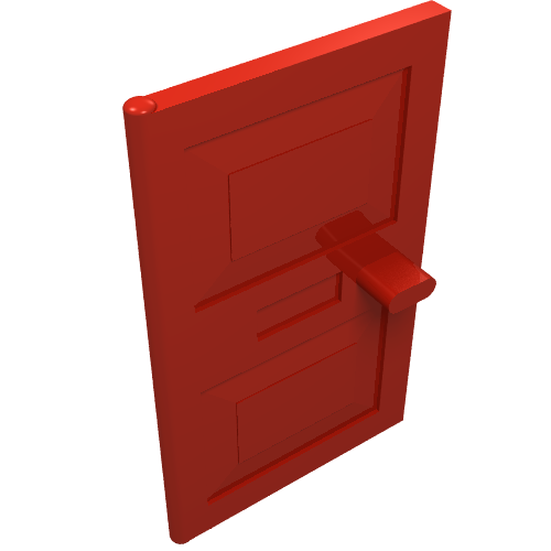 Door 1 x 4 x 5 (Red)