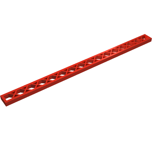 Support 1 x 16 Lattice (Train Signal Mast) (Red)