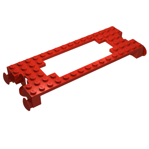 Vehicle Base, Train 6 x 16 (Red)