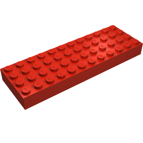 Brick 4 x 12 (Red)