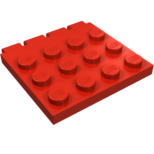 Hinge Vehicle Roof 4 x 4 (Red)