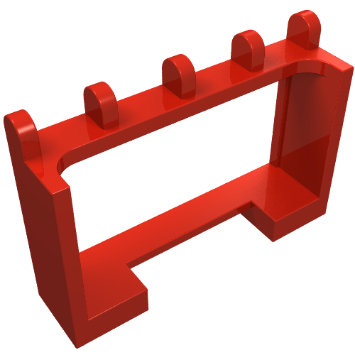 Hinge Vehicle Roof Holder 1 x 4 x 2 (Red)