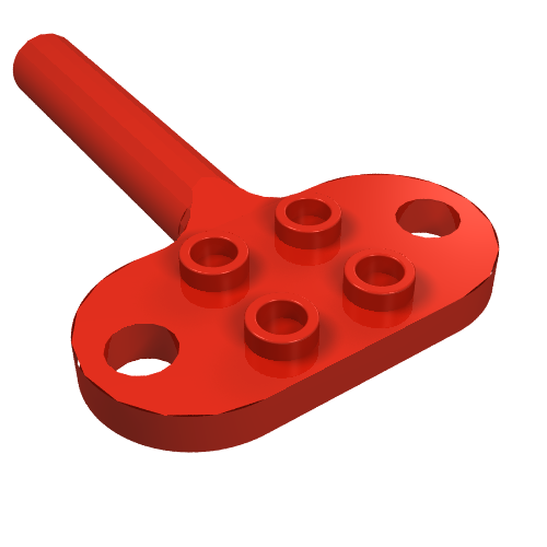Motor Wind-Up 4 x 10 x 3 Key (Red)