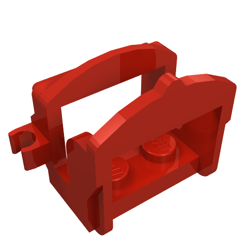 Animal / Creature Accessory, Saddle [Two Clips] (Red)