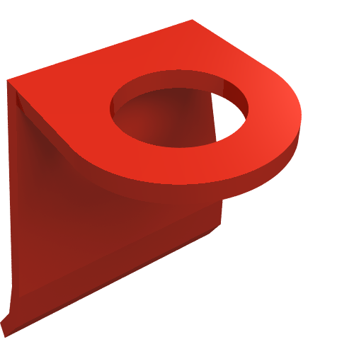 Minifig Neckwear Cape [Plastic] (Red)
