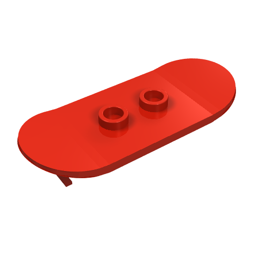 Sports Skateboard with Mag Wheel Holders (Red)