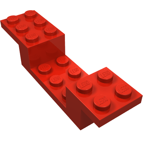 Bracket 8 x 2 x 1 1/3 (Red)