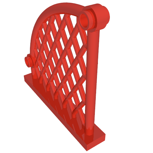 Sports Net 6 x 1 x 5 Lattice Curved (Red)