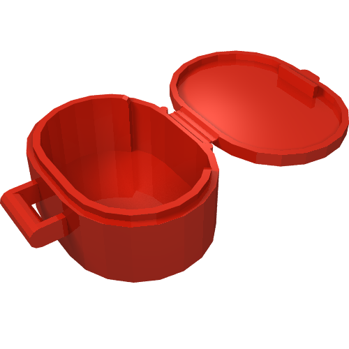 Belville / Scala, Bag / Case, Oval (Red)