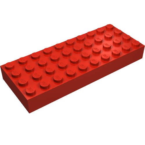 Brick 4 x 10 (Red)