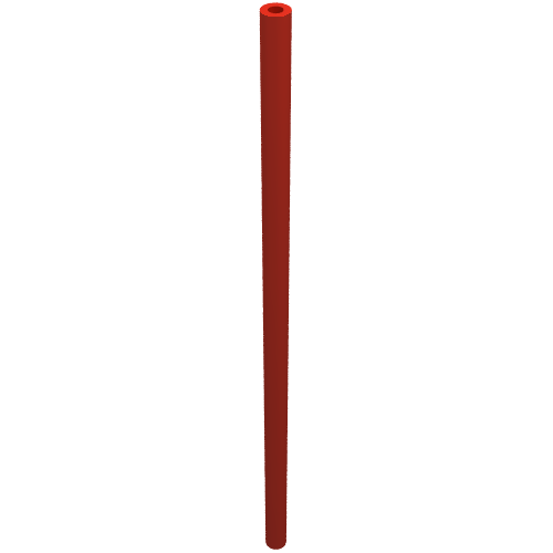 Hose Rigid 3mm D. 11L / 8.8cm (Red)