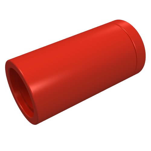 Technic Pin Connector Round [No Slot] (Red)
