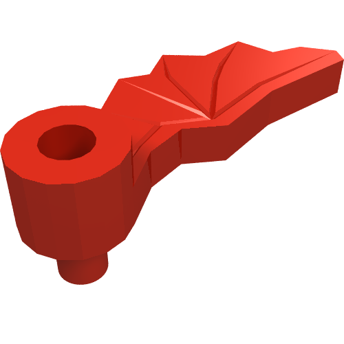 Headwear Accessory Plume Dragon Wing Right (Red)