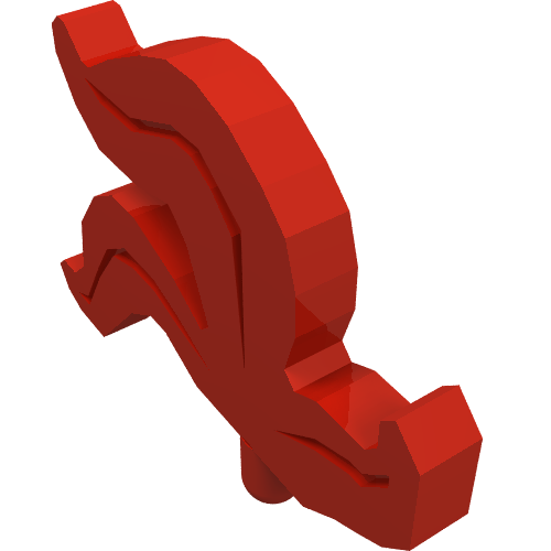 Headwear Accessory Plume / Feather Triple (Red)