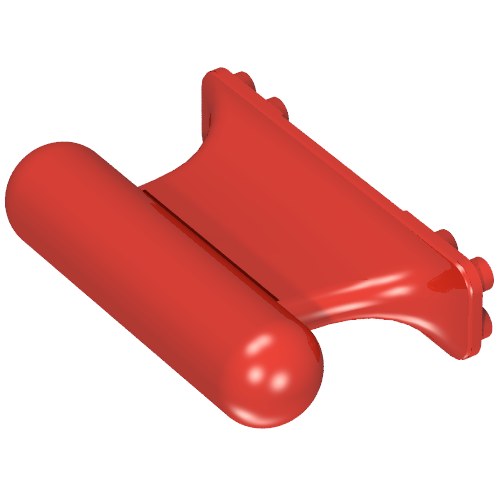 Boat, Keel Weighted 8 x 2 x 4 without Bottom Tab (Red)