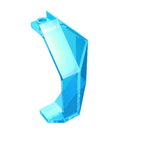 Panel 3 x 3 x 6 Corner Convex (Trans-Light Blue)